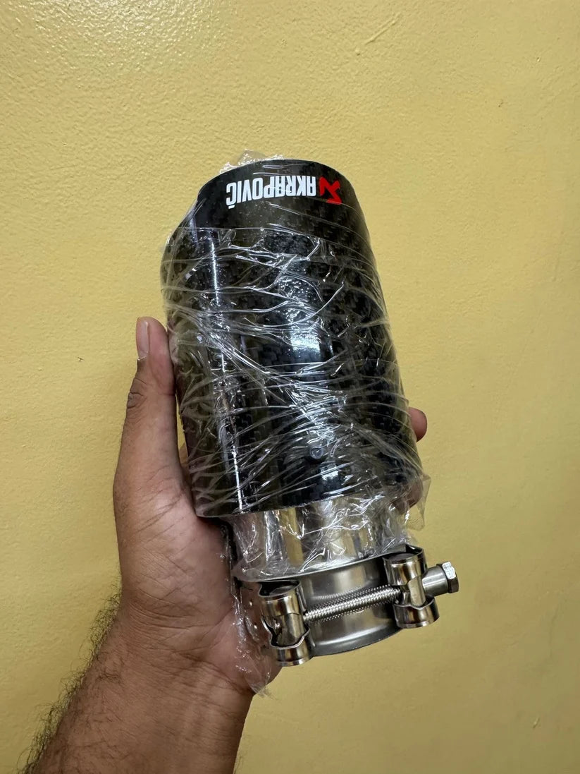 Akrapovic Exhaust Tip | Gloss Carbon Single Tip