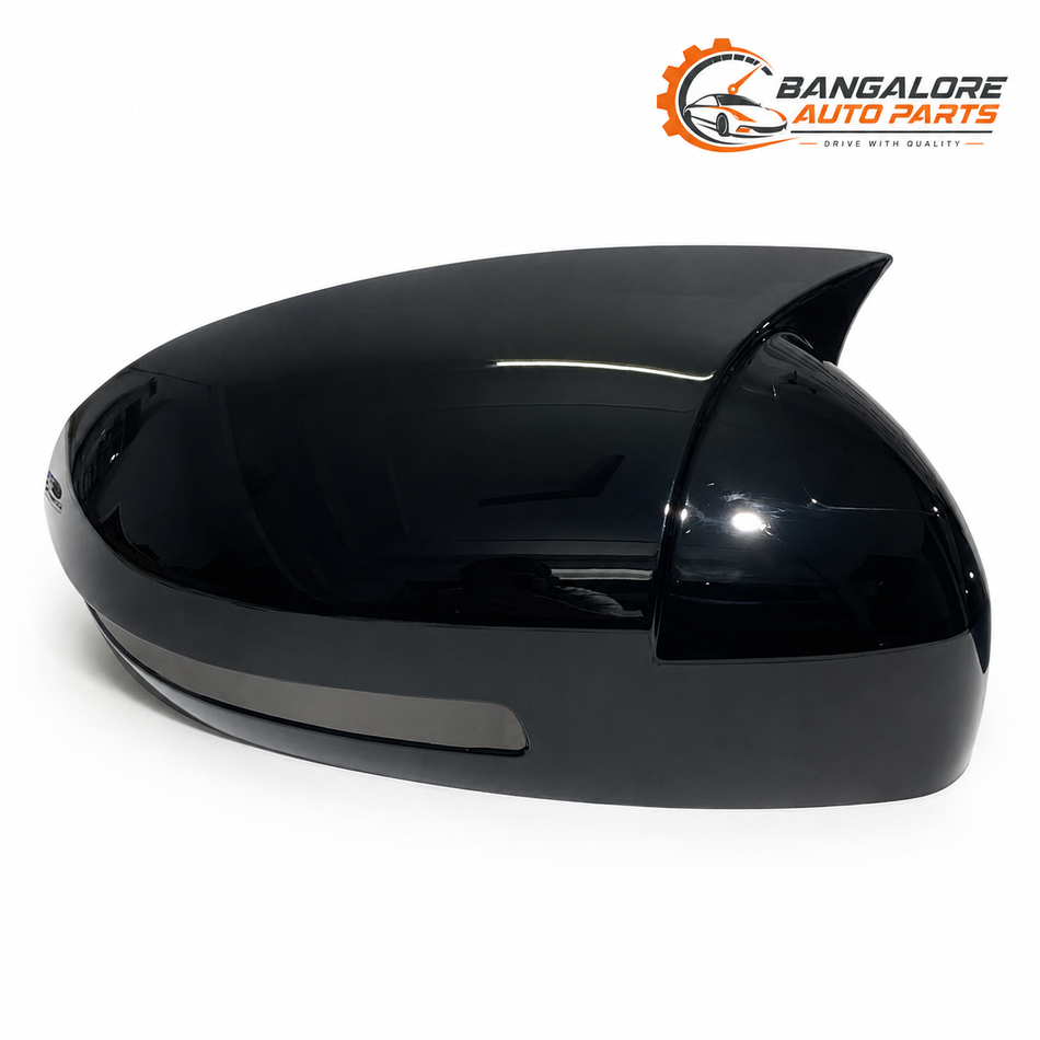 Grand Vitara and Toyota Hyryder Batman Style Mirror Covers | Aftermarket Glossy Black/Carbon Finish
