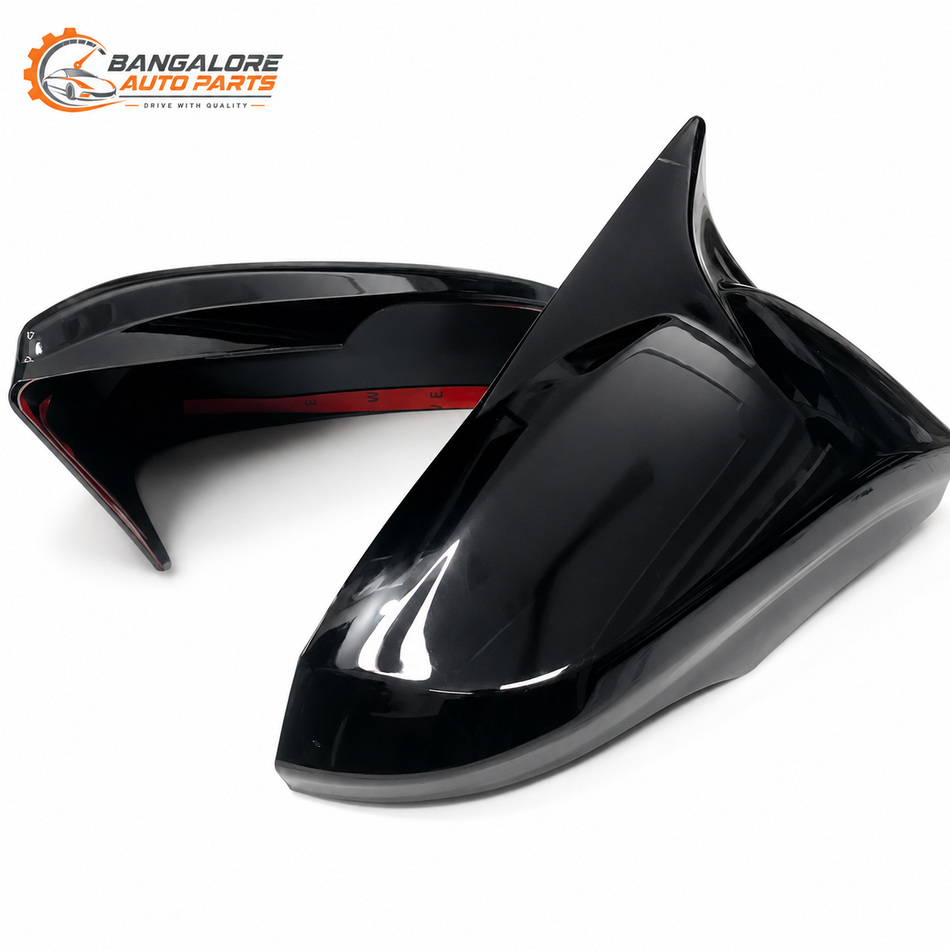 Batman Style Mirror Covers for Toyota Innova Crysta & Fortuner (2016+)