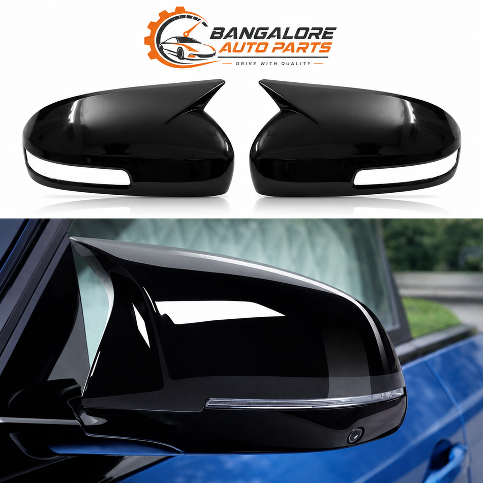 Maruti Suzuki Ertiga Batman Style Mirror Covers (2012-2018) – Glossy Black (Pair)