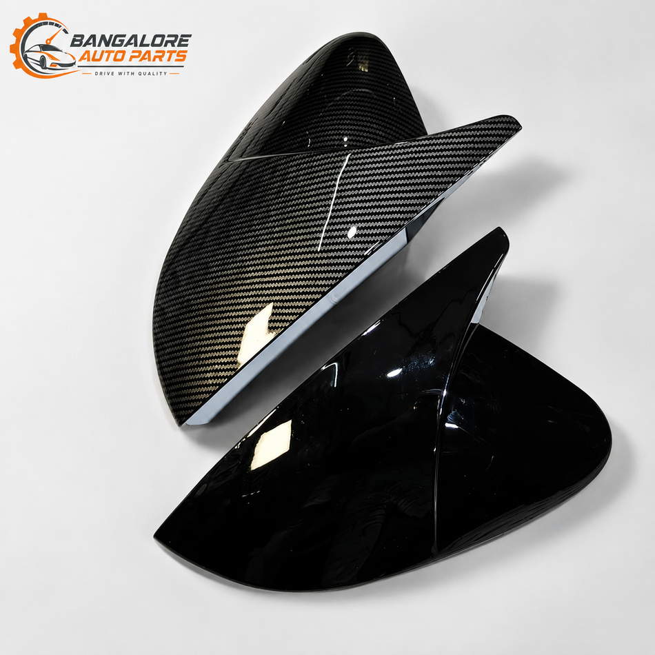 VW Virtus & Skoda Slavia Batman-Style Mirror Covers | Also Compatible with Taigun & Kushaq