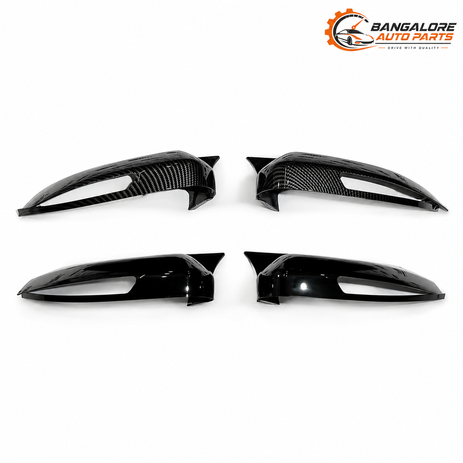 Tata Nexon Mirror Covers | Glossy Black Finish with Indicators