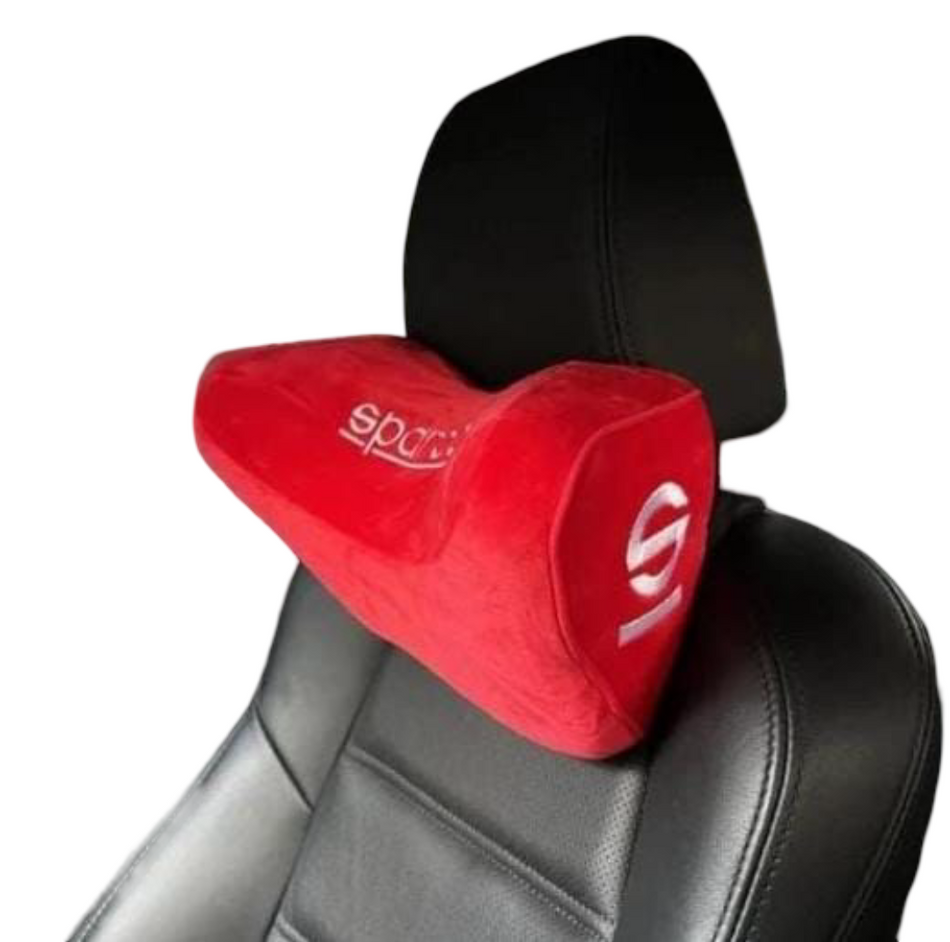Sparco Style Car Neck Pillow | Memory Foam Headrest Cushion