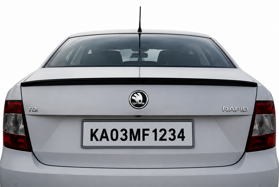 Skoda Rapid Lip Spoiler, Color - GLOSSY BLACK